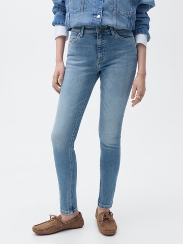 MANGO Skinny Džíny 'NEWISA' – modrá: přední strana