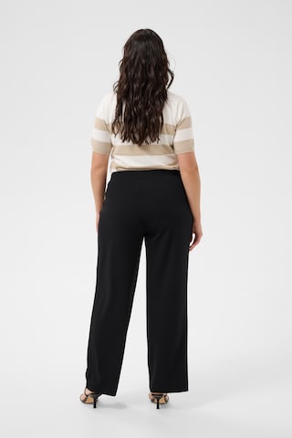 KAFFE CURVE - Loosefit Pantalón en negro