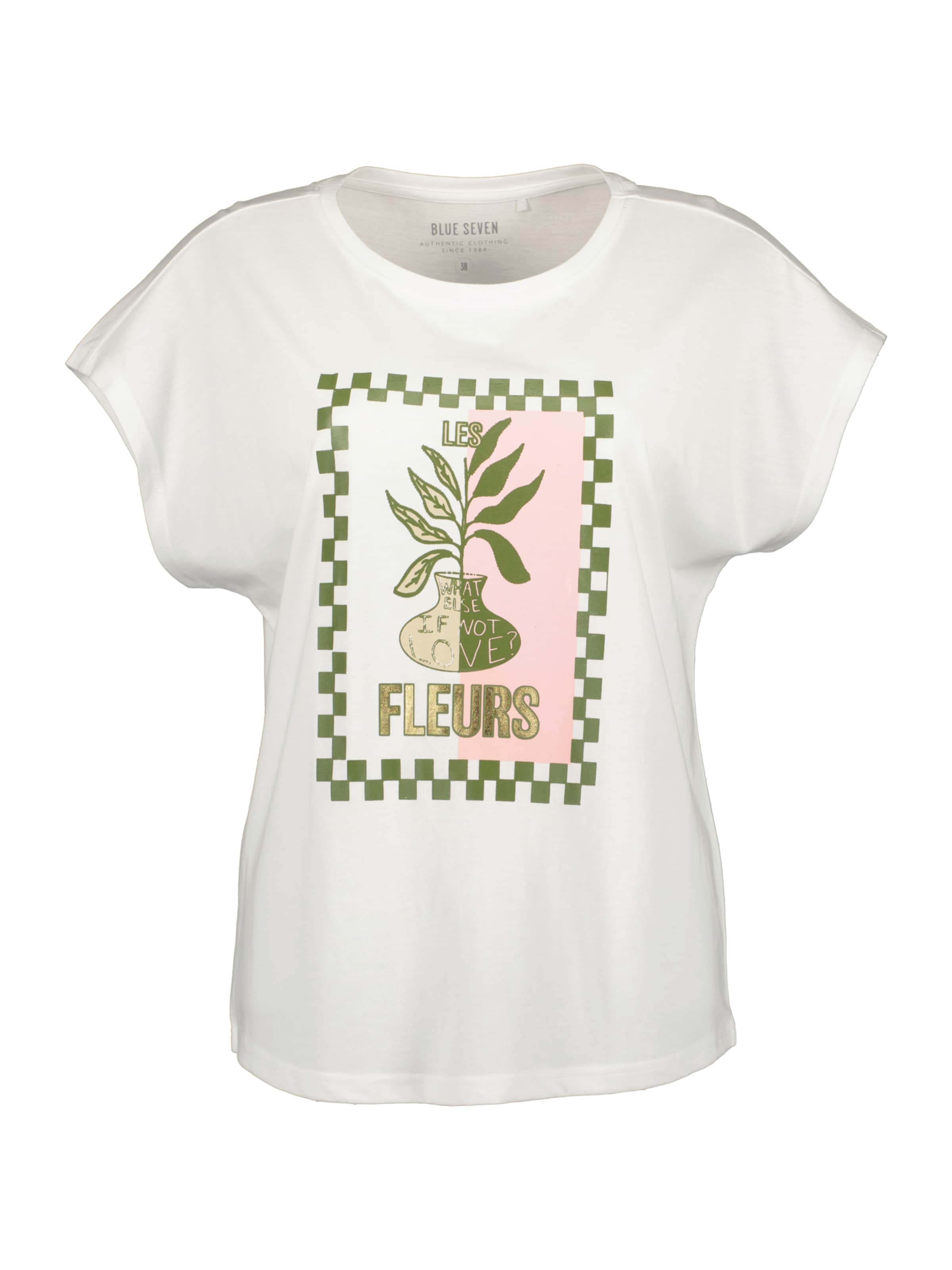 T-shirt BLUE SEVEN en blanc : devant