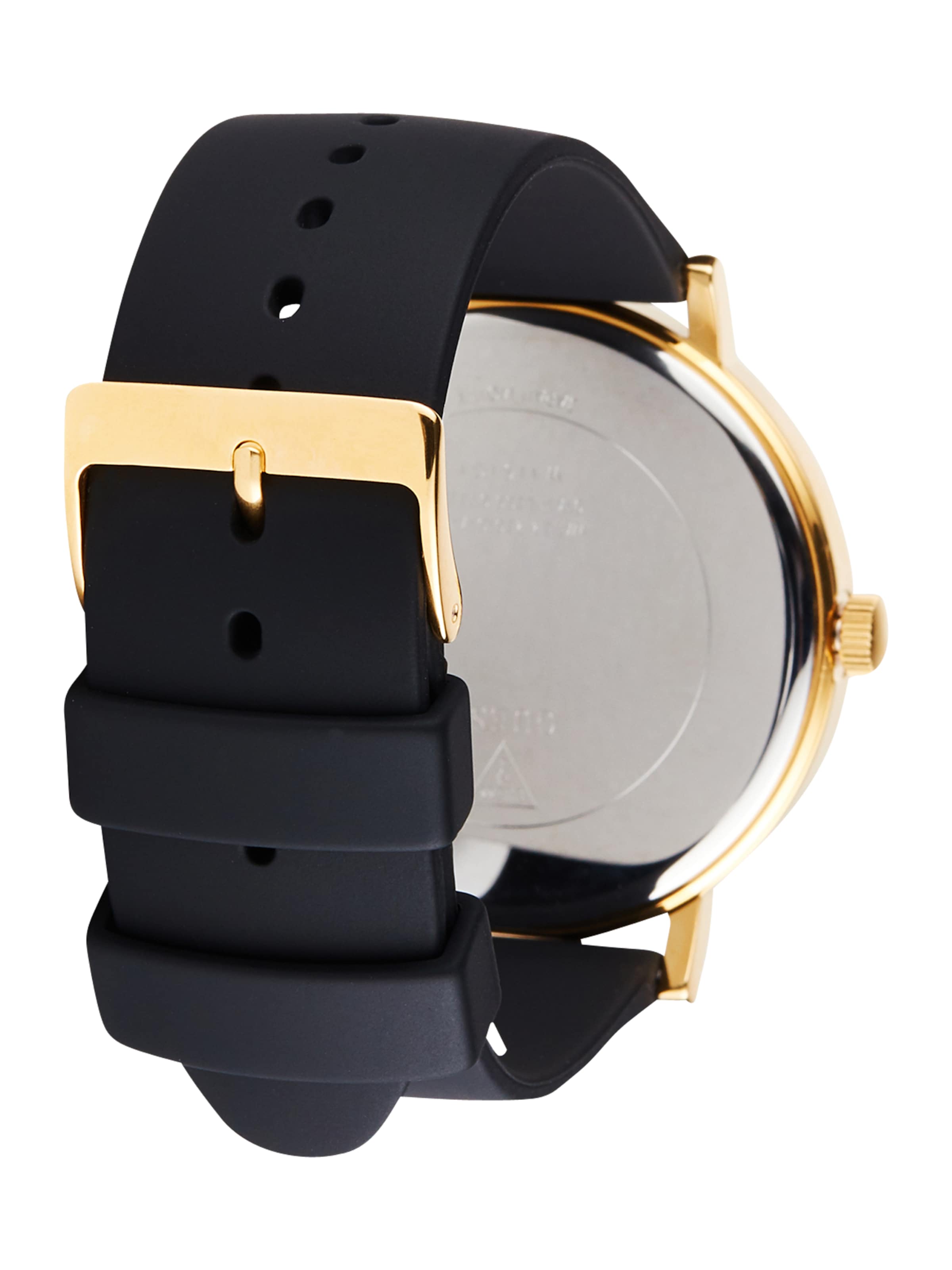 GUESS Uhr 'Imprint' in Schwarz