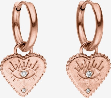 PURELEI - Brincos 'Bright Heart' em ouro: frente