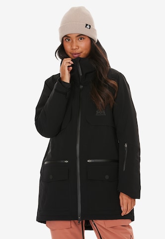 SOS Winter Jacket 'Aspen' in Black: front