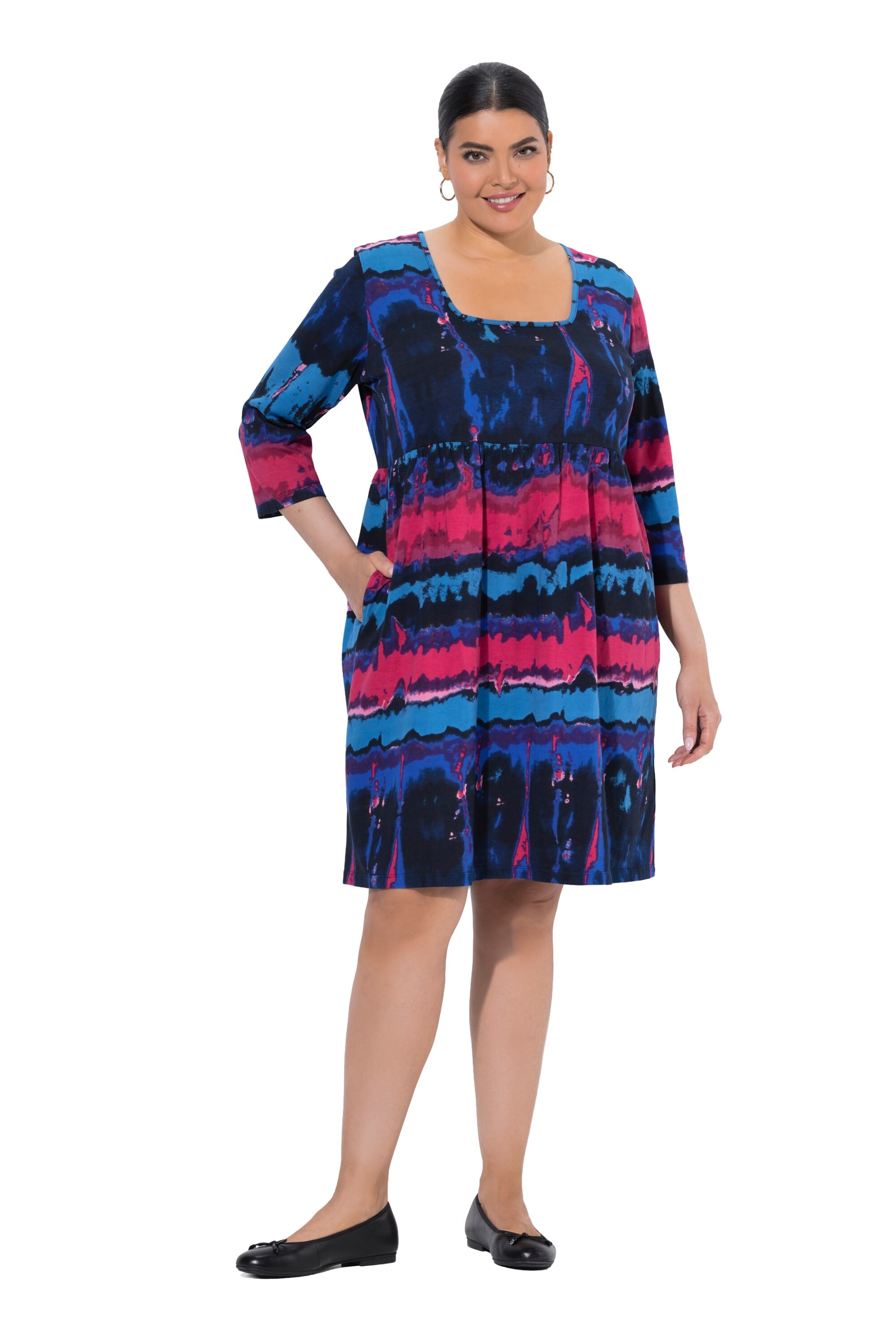Ulla Popken Dress in Blue: front