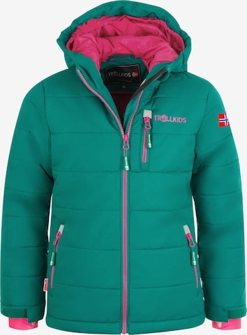 TROLLKIDS Athletic Jacket 'Hemsedal' in Green: front