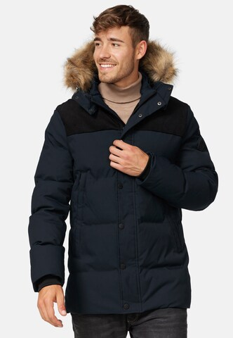 INDICODE JEANS Winter Parka 'Hexyl' in Black