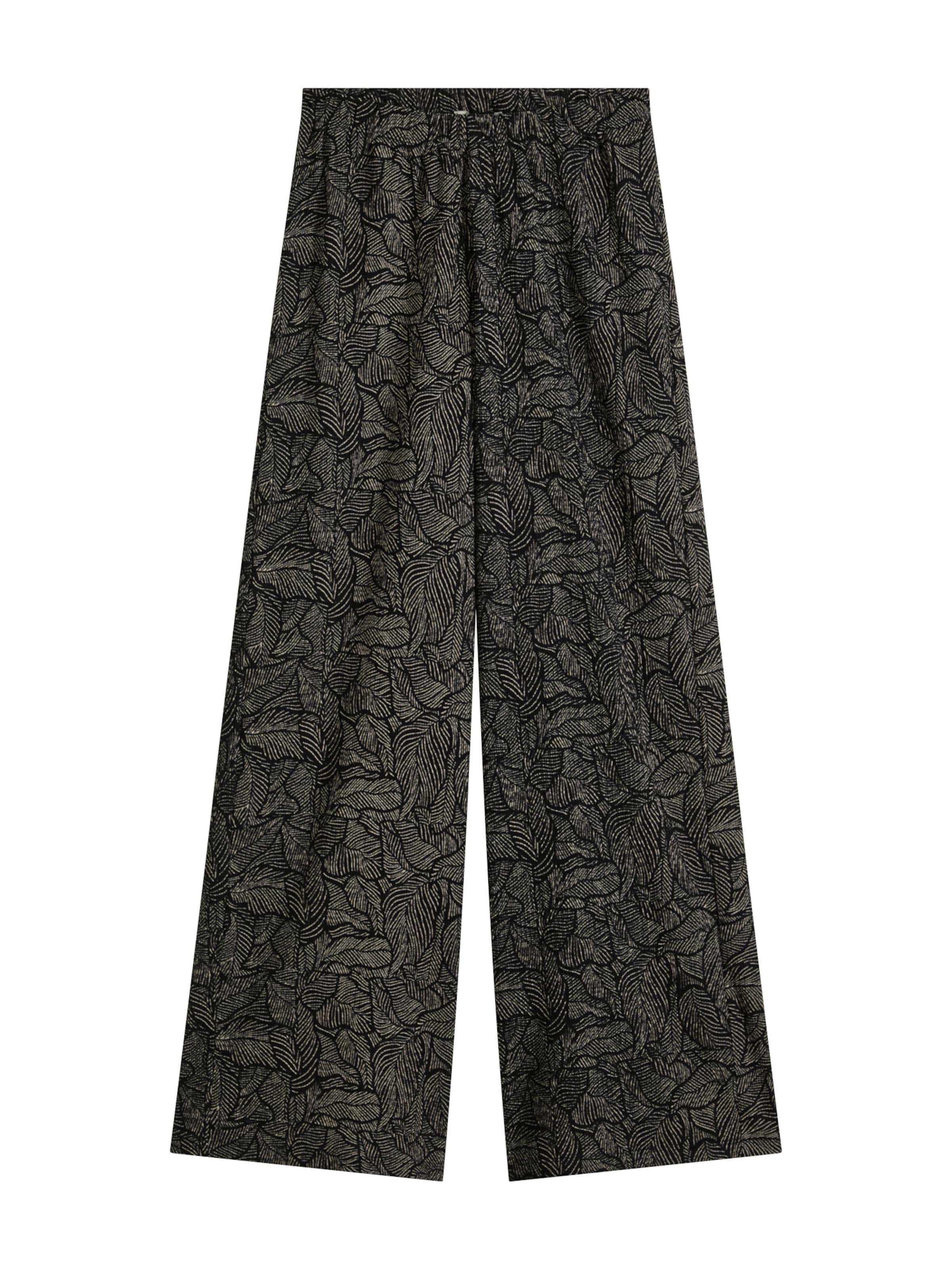 bonprix Wide leg Broek in Zwart: voorkant