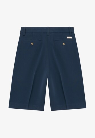 BLKVIS Wide leg Pleat-Front Pants in Blue
