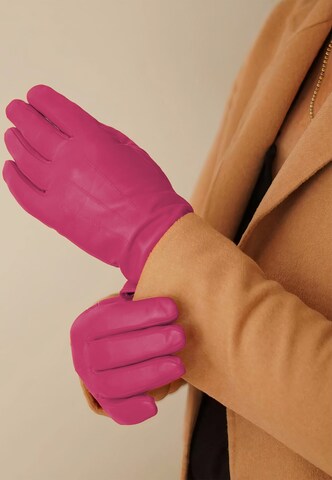 KESSLER Full Finger Gloves in Pink