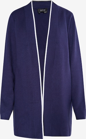 usha BLACK LABEL Knit Cardigan 'Nowles' in Blue: front