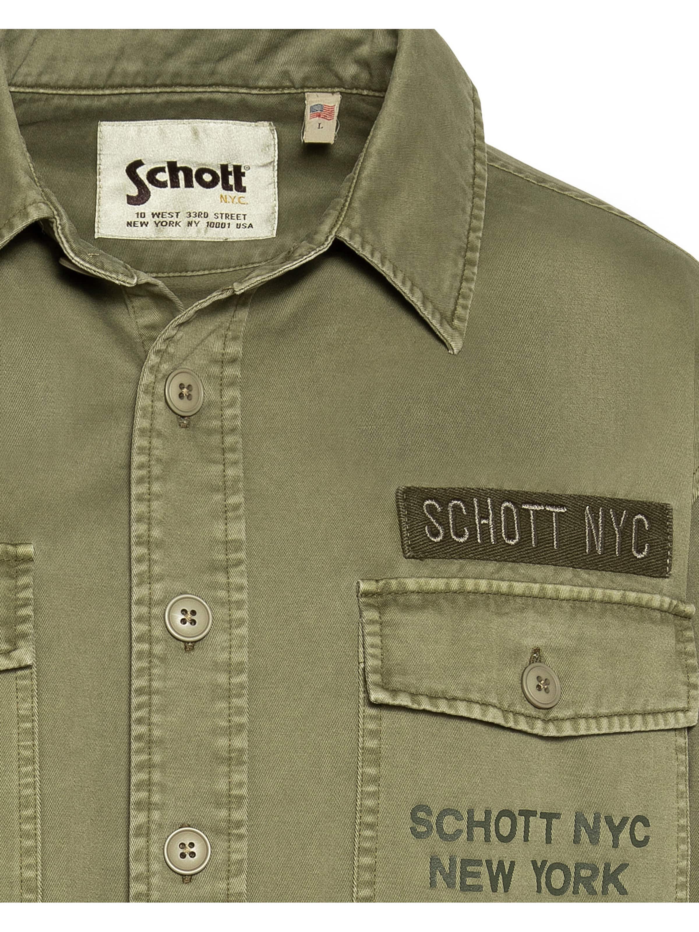 T-Shirt Schott NYC en vert