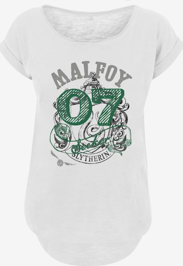 F4NT4STIC T-Shirtn 'Harry Potter Draco Malfoy Seeker' in dunkelgrau / dunkelgrün / schwarz / weiß, Produktansicht