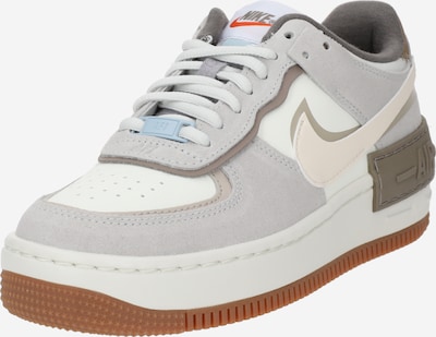 Nike Sportswear Platform trainers 'Air Force 1 Shadow' in Light beige / Grey / Green / White, Item view