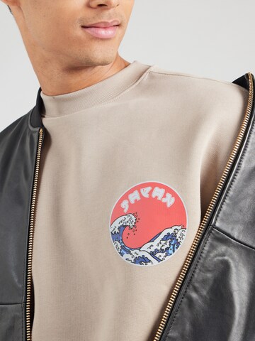 ALPHA INDUSTRIES Свитшот 'Japan Wave Warrior' в Бежевый
