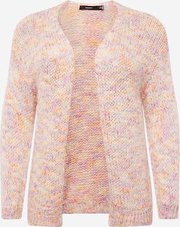 Vero Moda Curve Knit Cardigan 'RASPBERRY' in Mixed colors: front