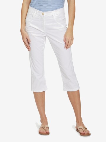 Betty Barclay Slimfit Broek in Wit: voorkant