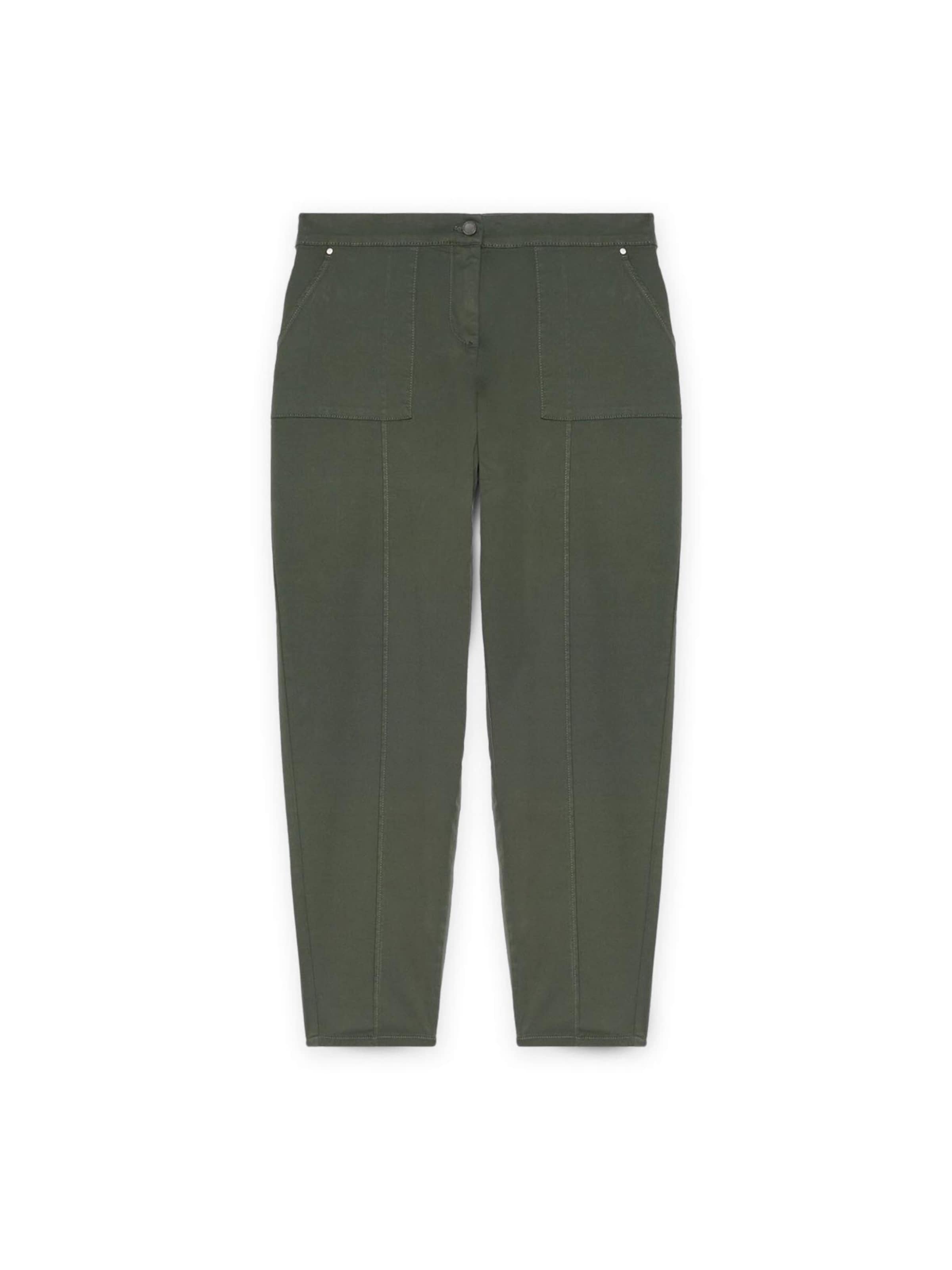 Fiorella Rubino Regular Broek in Groen: voorkant