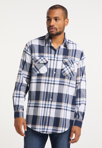 Bruno Banani Regular fit Overhemd 'Michaels' in Blauw: voorkant