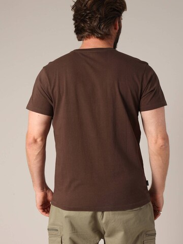 T-Shirt 'Ace' Deeluxe en marron