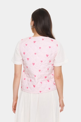 SAINT TROPEZ Bodywarmer 'EvittaSZ ' in Roze