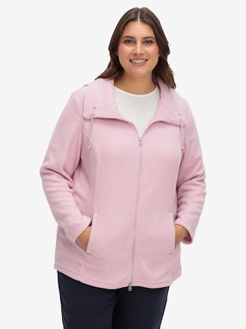 SHEEGO Fleece Jacket in Pink: front