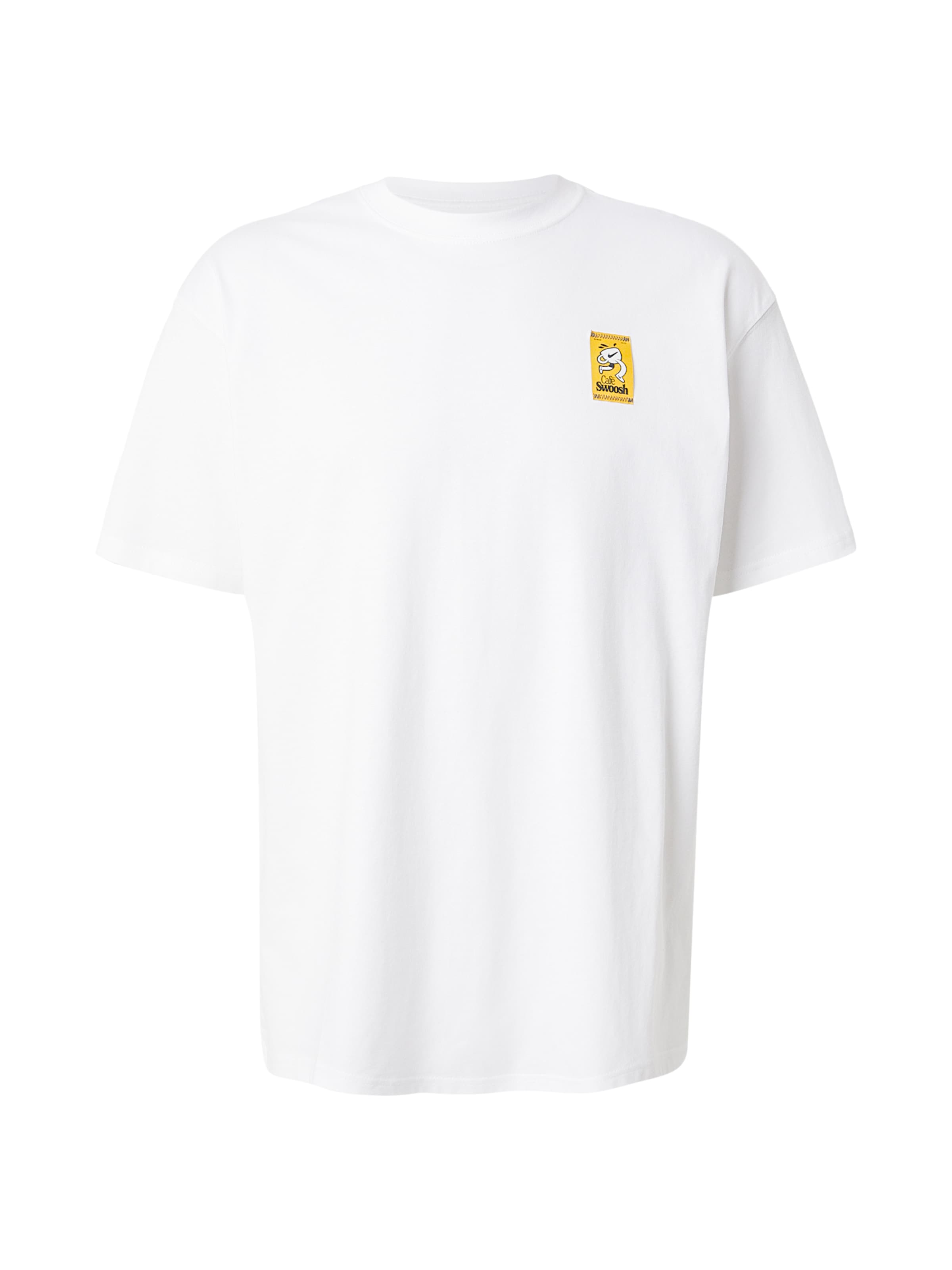 Nike Sportswear T-Shirt en gris clair / orange / noir / blanc, Vue avec produit