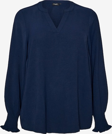 Zizzi Bluse 'KIKKA' in Blau: Vorderseite