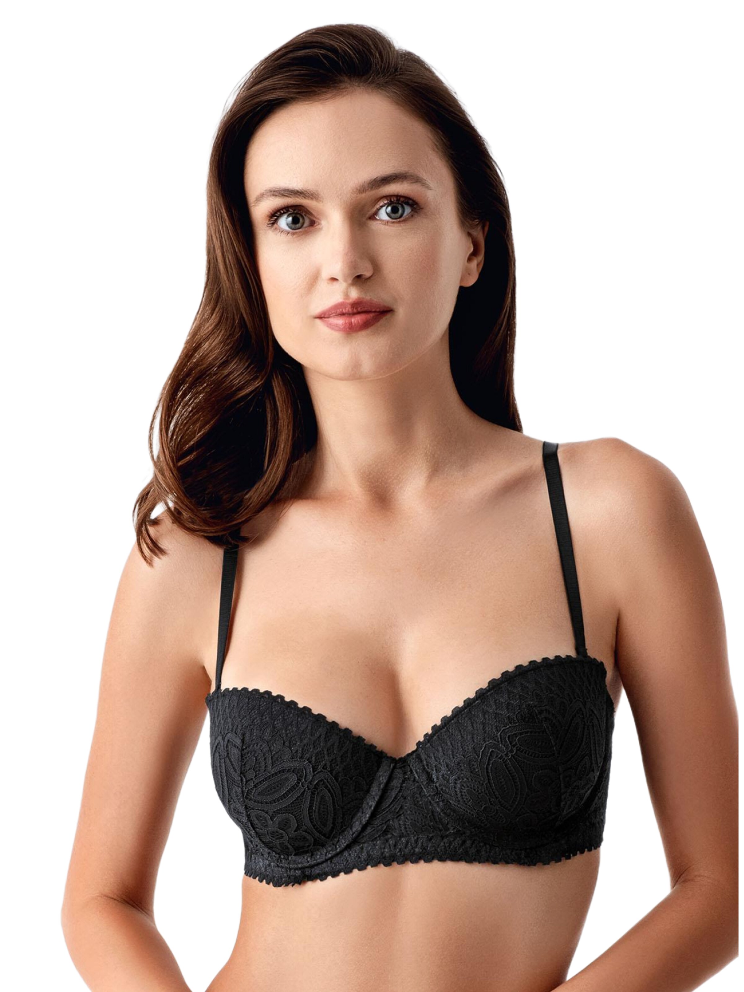 C&City Balconette BH in Schwarz: Vorderseite