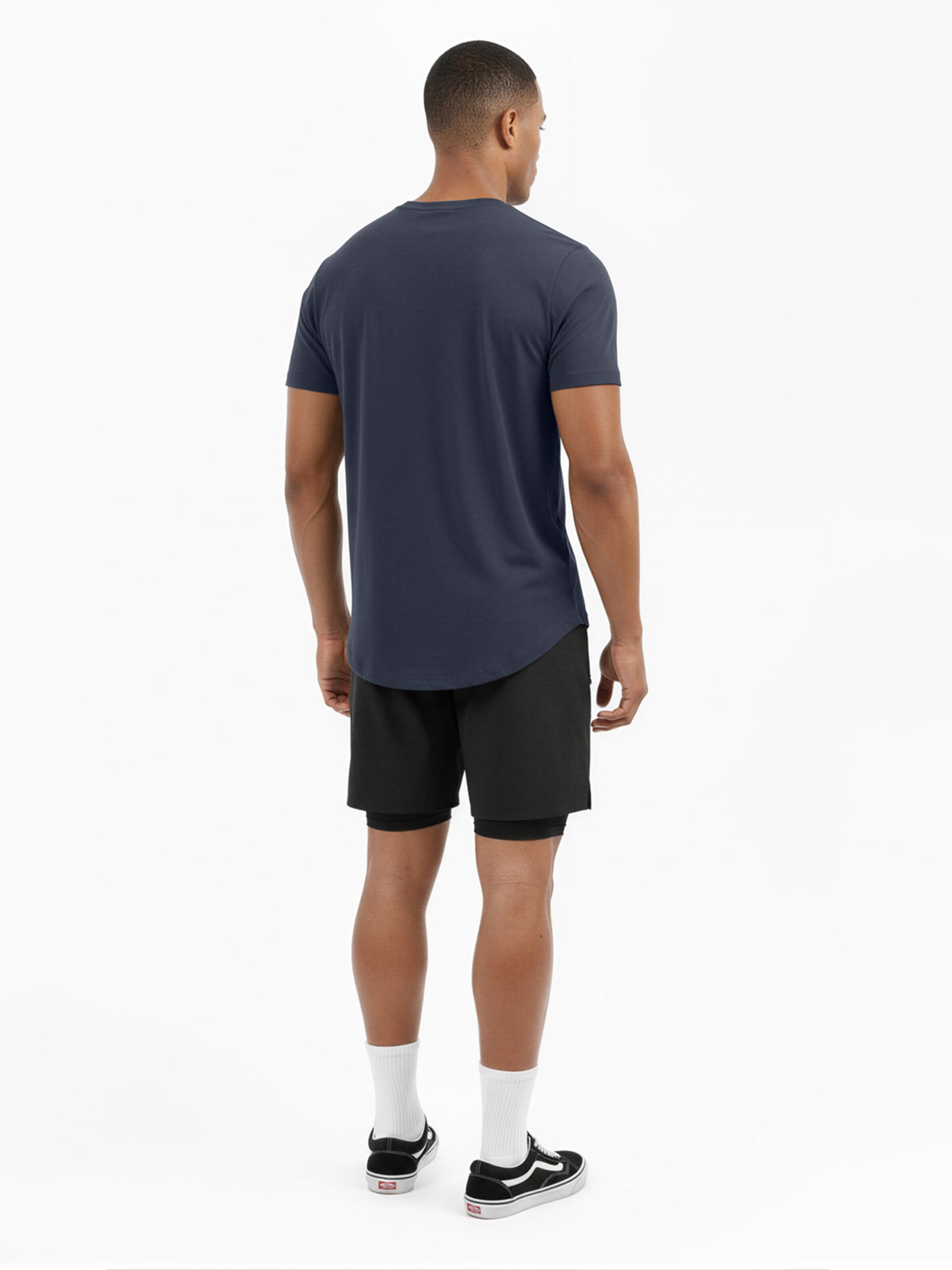 SIXLAB Shirt 'Round T-Shirt' in Blue