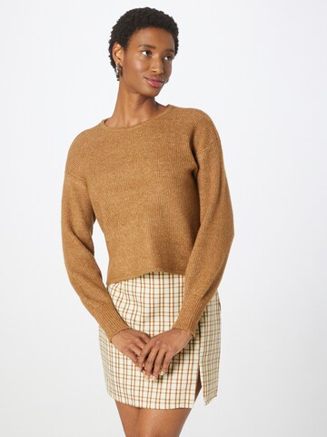 PIECES Sweater 'CELIC' in Brown: front