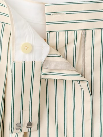 MANGOLoosefit Hlače s naborima 'TATIN' - žuta boja