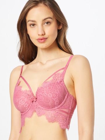 ABOUT YOU x hunkemöller T-shirt Bra 'Marilee' in Pink: front