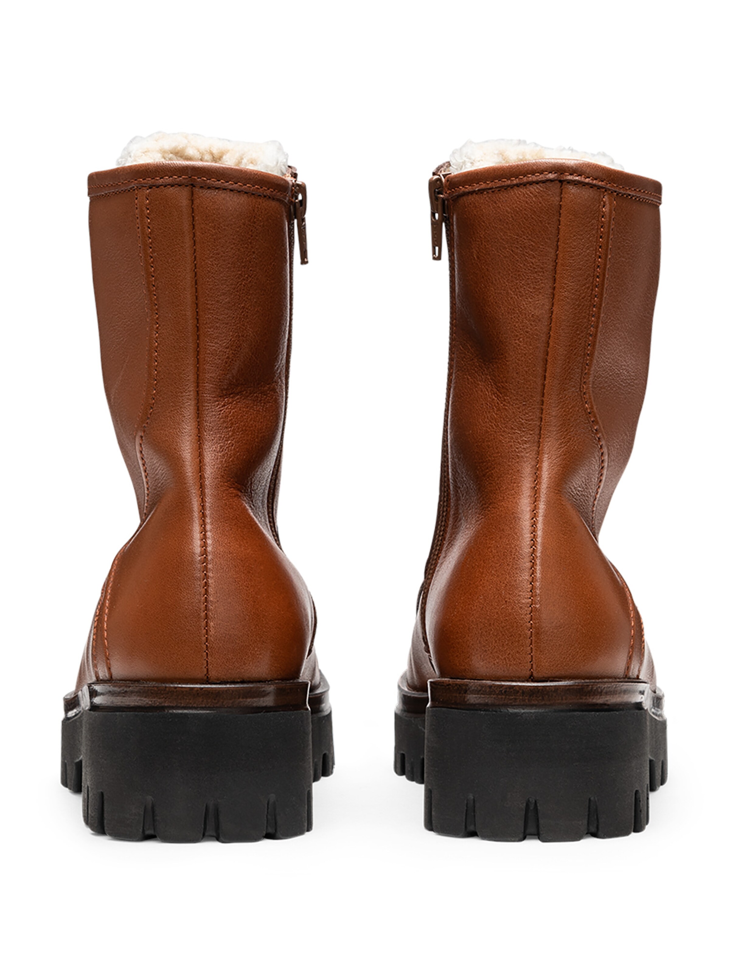 VITAFORM Lace-up bootie in Brown