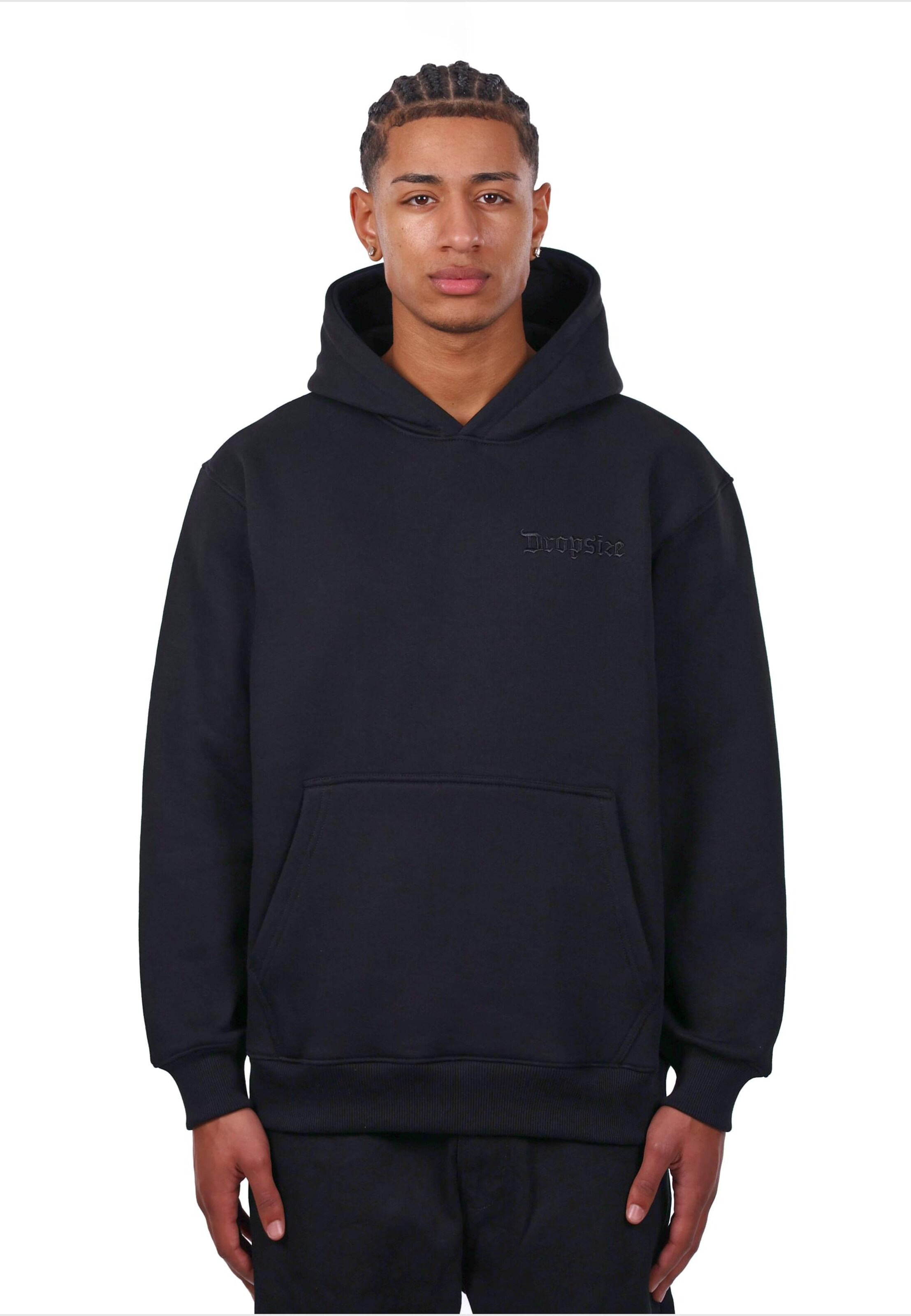 Dropsize Mikina – černá: přední strana