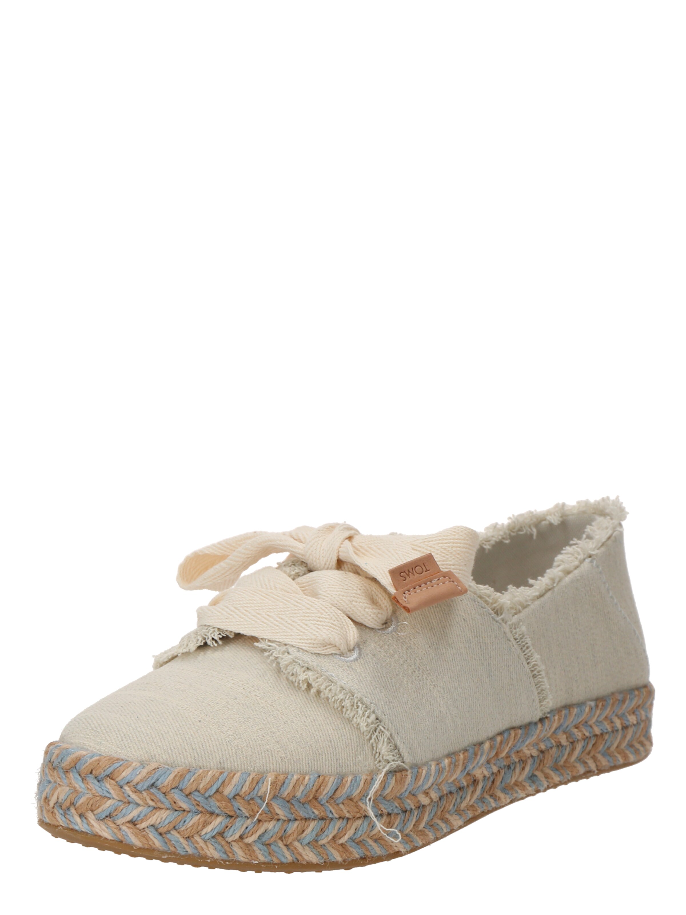 Espadrilles TOMS en blanc : devant