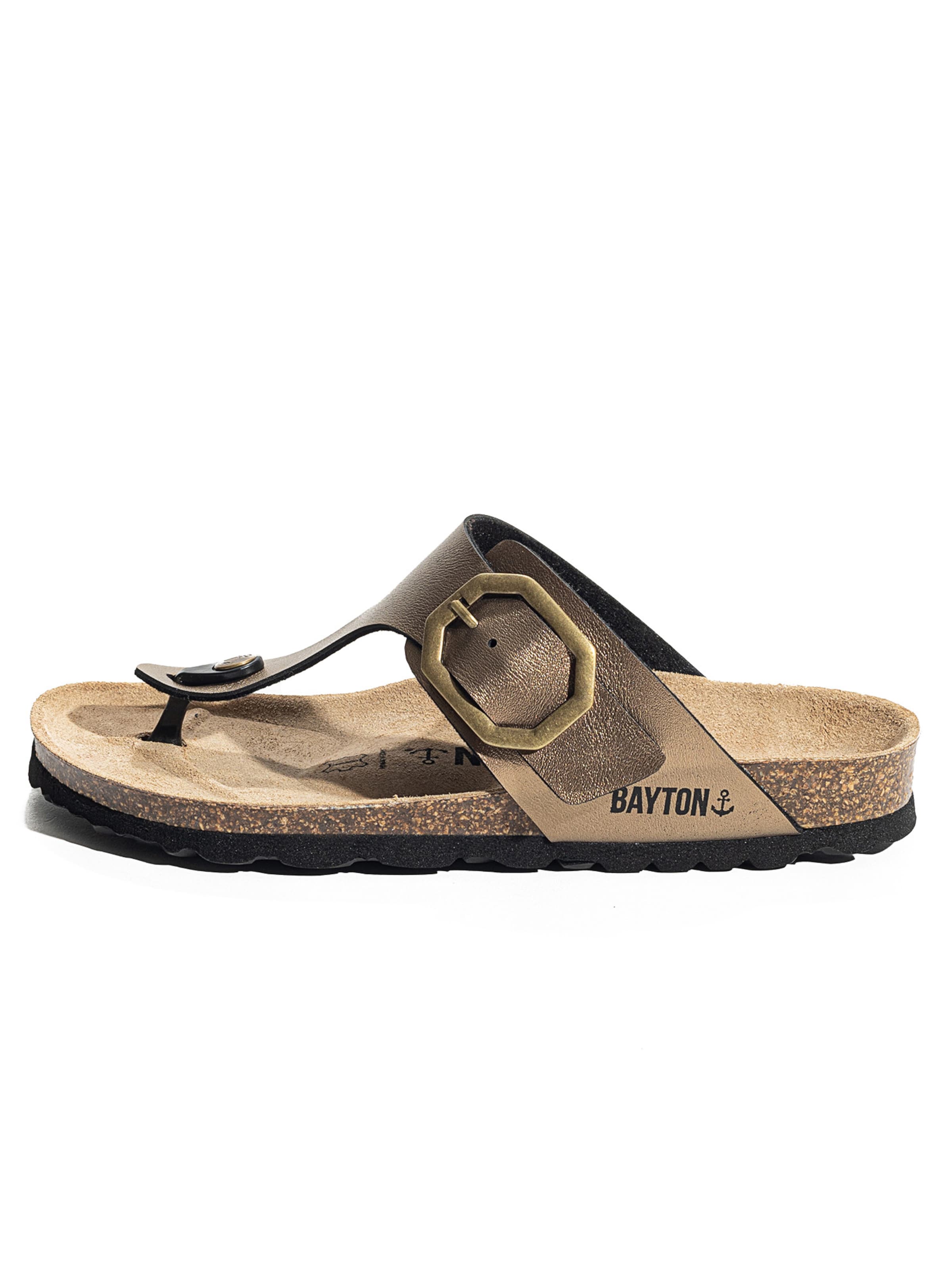 Bayton Сандали с разделител за пръстите 'MERCURE' в бронз: отпред