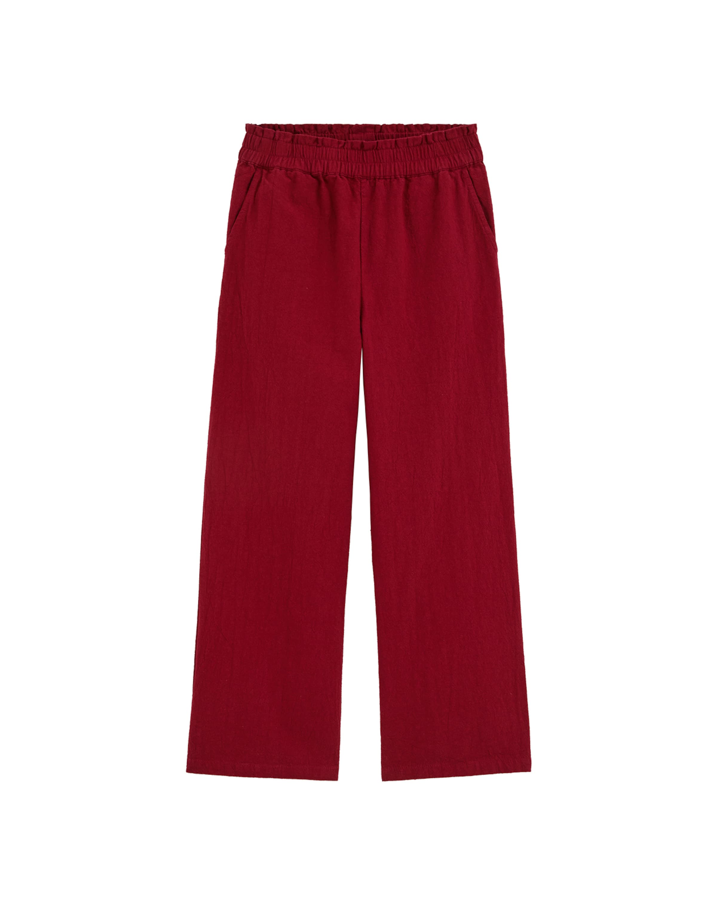 WE Fashion Bő szár Nadrág - piros: elől