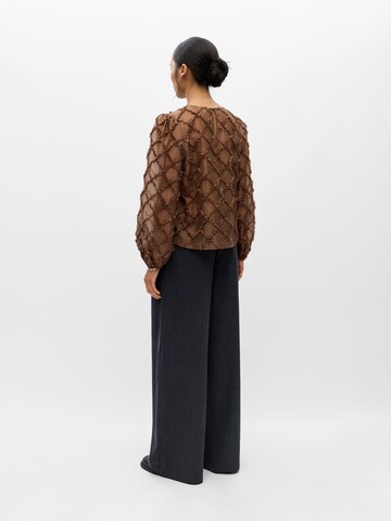 OBJECT Blouse 'Luisa' in Bruin