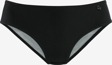 LASCANA Bikini Bottoms in Black: front