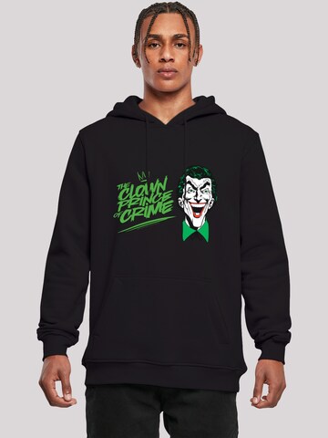 F4NT4STIC Sweatshirt 'DC Comics Batman Joker The Clown Prince Of Crime' in Zwart: voorkant