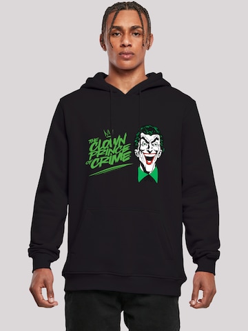 F4NT4STIC Sweatshirt 'DC Comics Batman Joker The Clown Prince Of Crime' in Black: front