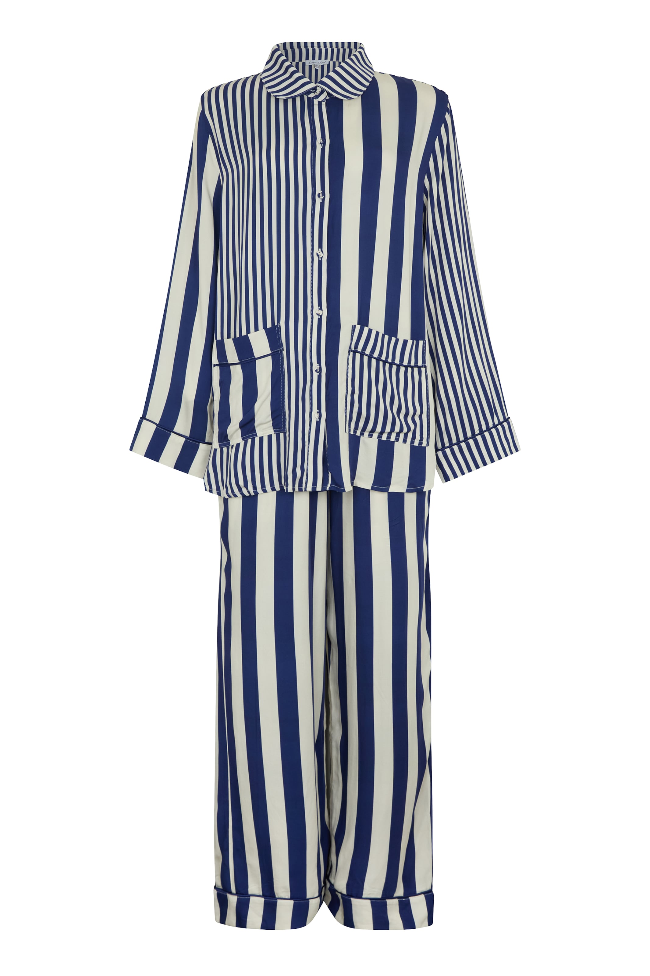 lily and lionel Pyjama 'Evie' in Blau: Vorderseite