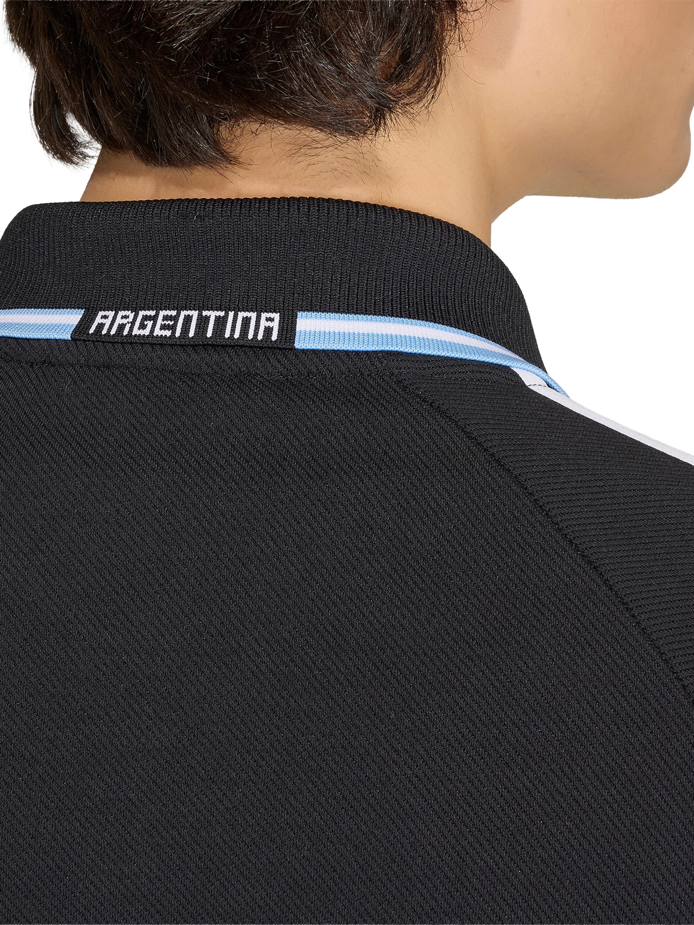 Bluză cu fermoar sport 'Argentina Away Anthem' de la ADIDAS PERFORMANCE pe negru