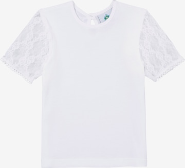 Isar-Trachten Shirt in Weiß: predná strana
