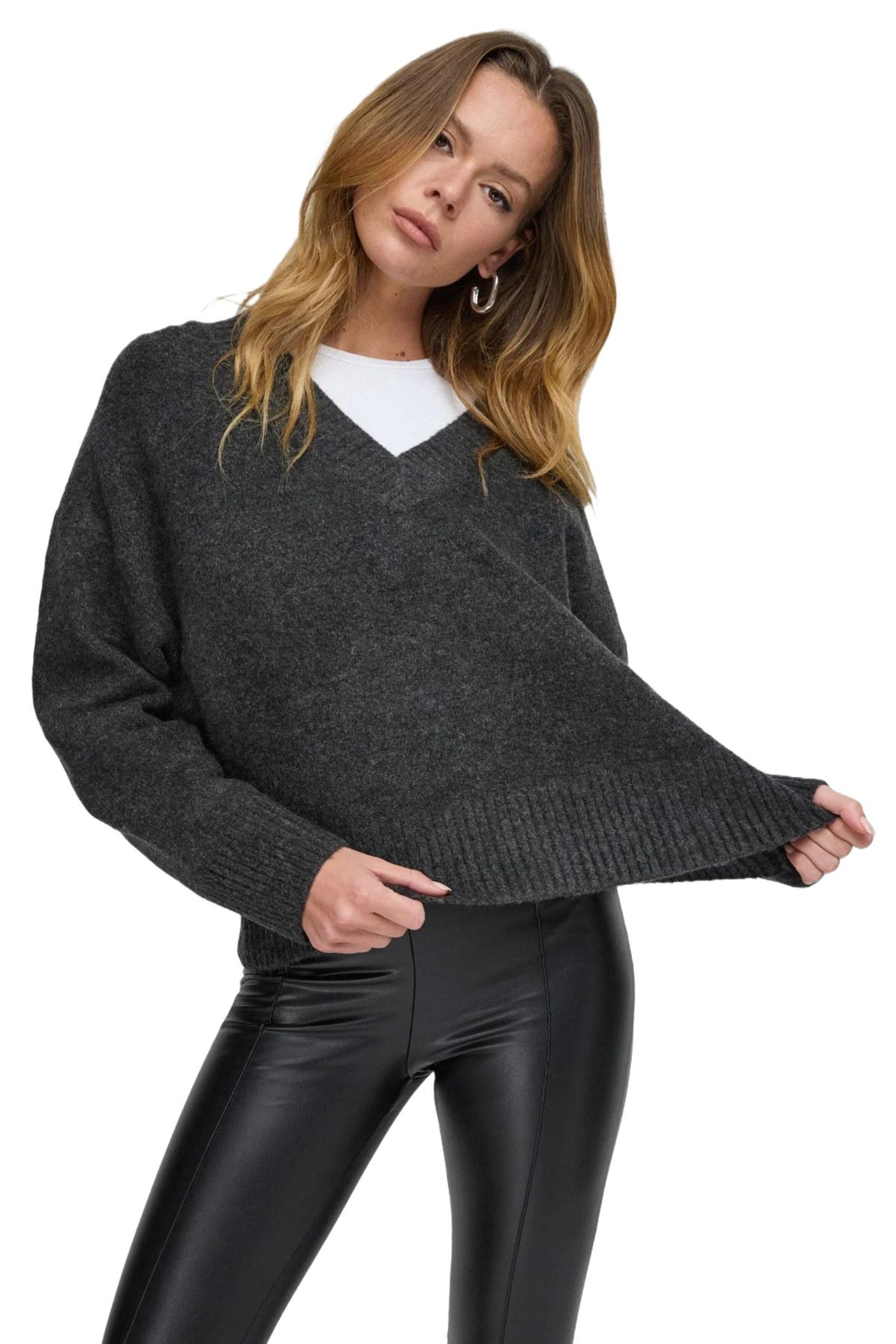 No Matter What Pullover in Grau