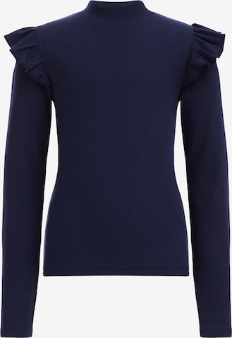 WE Fashion Shirt in Blauw: voorkant