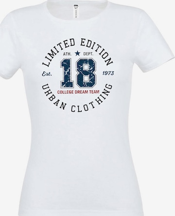 RMK Shirt 'College 18' in Weiß: Vorderseite