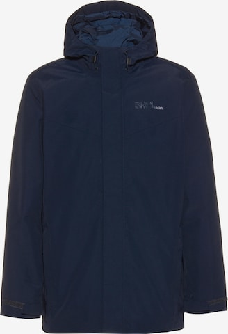 Veste outdoor JACK WOLFSKIN en bleu : devant