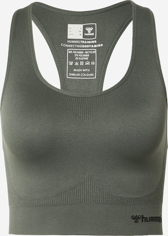 Hummel Bustier Sport-BH 'TIF' in Grün: predná strana