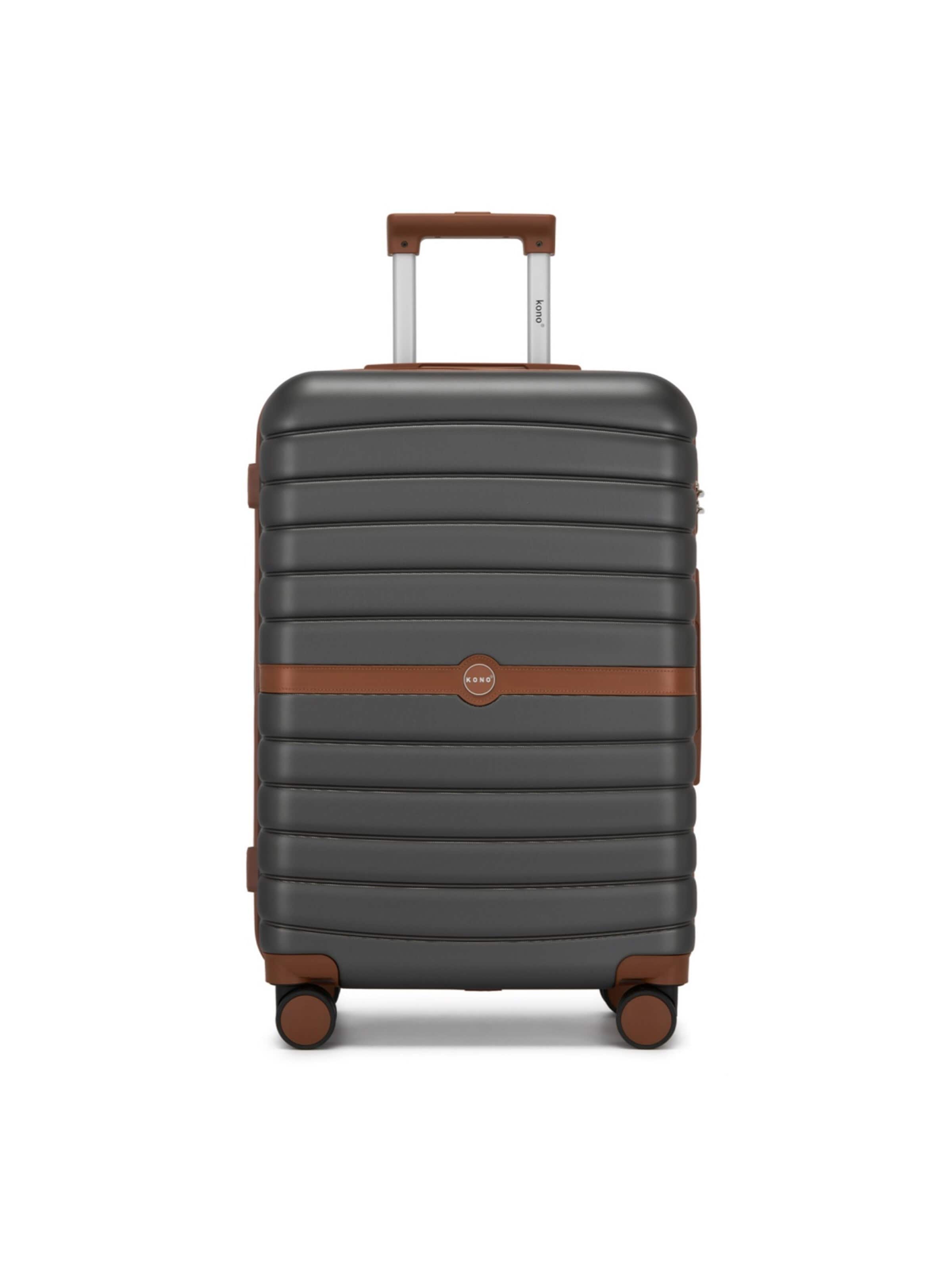 Kono Suitcase in Brown: front