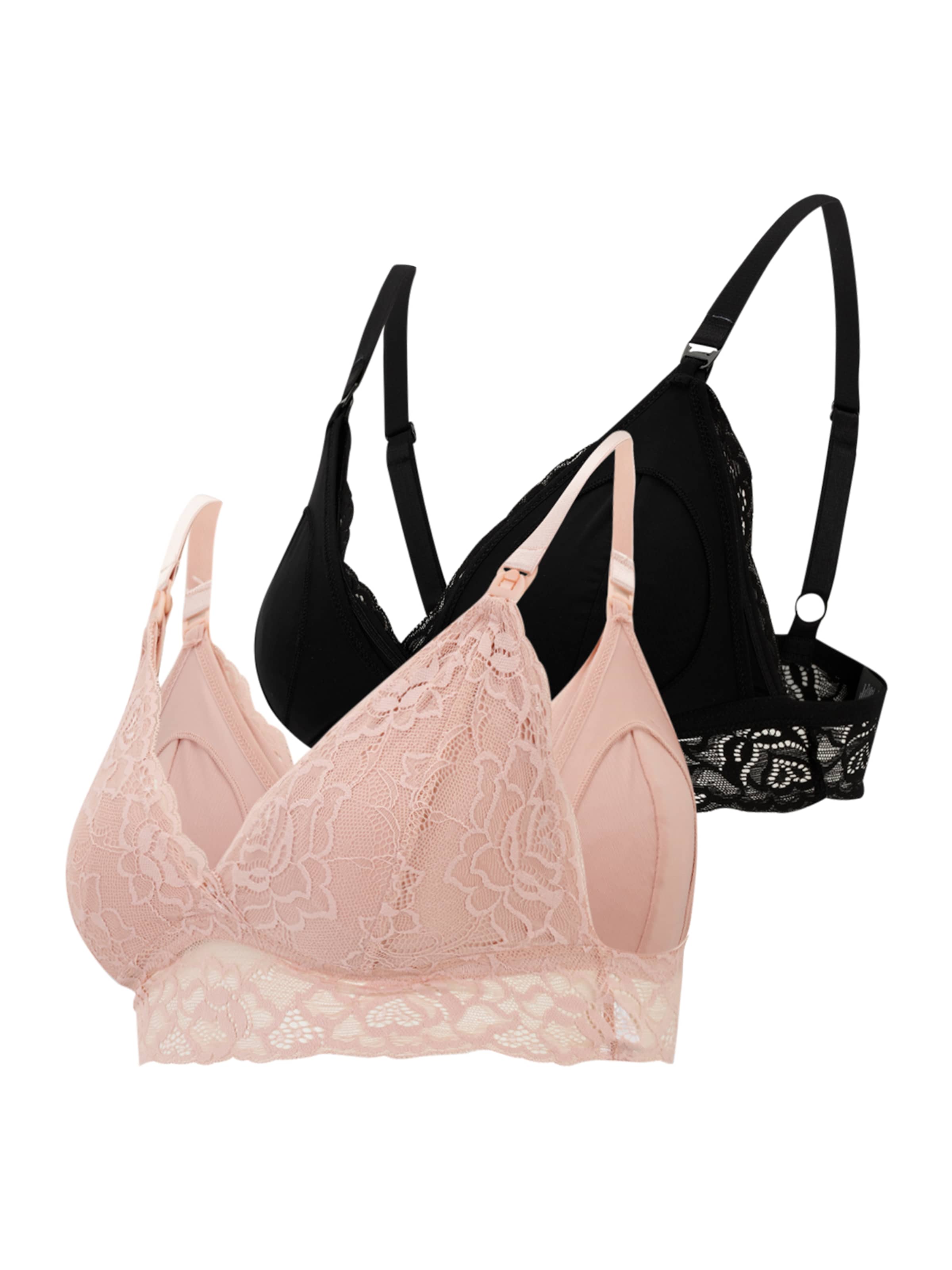 MAMALICIOUS Podprsenka 'MLSIDSEL ALBA' - staroružová / čierna, Produkt